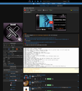Tracklist page with toolkit for various player sites and copy-ready tracklist [8]