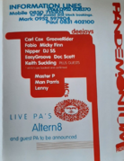 1991-08-31 - Mickey Finn, Carl Cox @ Pandemonium Presents …