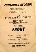 1992-08-28 - Frankie Knuckles @ Front, Hamburg, Germany