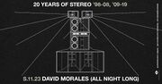 2019-11-23 - David Morales @ 20 Years Of Stereo, Montreal …