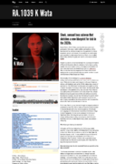 Top section of a podcast page using toolkit, original artwork info and the tracklist moved up from the bottom [19]